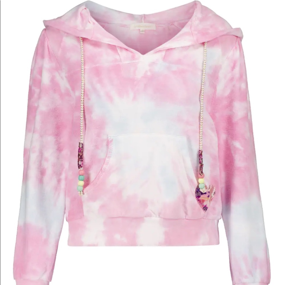 LOVESHACKFANCY Kirby Tie Dye cotton Hoodie S - Picture 1 of 8
